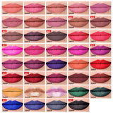 39 couleurs de rouge à lèvres liquide avec couvercle en diamant mat sans adhésif (# 31-# 39)