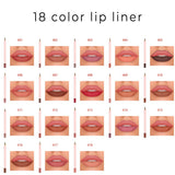 Delineador de labios mate de 12 colores