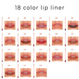 18 color lip liner