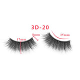 3D Thick Mink Hair False Eyelashes (#01-#25)