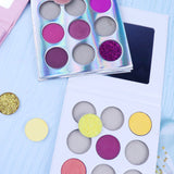Paleta de sombras de ojos personalizada de 9 colores【20PCS Envío gratis y logotipo de impresión gratis】