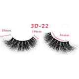 3D Thick Mink Hair False Eyelashes (#01-#25)