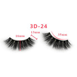 3D Thick Mink Hair False Eyelashes (#01-#25)