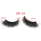 3D Thick Mink Hair False Eyelashes (#01-#25)