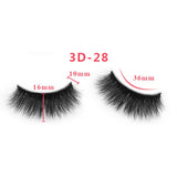 3D Thick Mink Hair False Eyelashes (#26-#50)