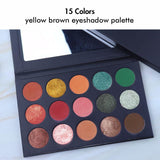 Paleta de sombras de ojos negras más vendidas de 15 colores (50 piezas envío gratis)
