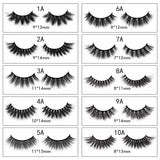 False Eyelashes 1 Pair With White Star (Mink hair)