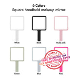 【ÉCHANTILLON】Miroir de maquillage à main carré 6 couleurs - 【Livraison gratuite sur commande mixte de plus de 39,9 $】