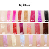 Wholesale custom glow cosmetics fruity long lasting glossy glitter lipgloss