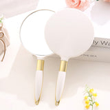 4 colors European fashion round hand mirror (At least 12Pcs for sale, color mixing is allowed)