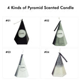 Bougie parfumée Pyramide / Bougie parfumée sans fumée personnalisée