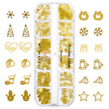Christmas Theme/Gold Glitter/Nail Art Patches/Cosmetics Patches