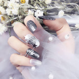 Shimmer Stars Chain Removable False Nail