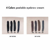 4 Color Peelable Eyebrow Cream Custom You Own Logo - MSmakeupoem.com