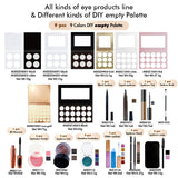 【Livraison gratuite】 Ensemble d'échantillons de 195 pièces Un ensemble de toutes sortes de produits pour les yeux et différents types de palette vide DIY