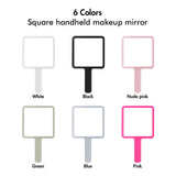 Miroir de maquillage de poche carré 6 couleurs