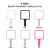 6 Colors Square Handheld Makeup Mirror