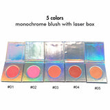 Rubor monocromático de 5 colores con caja láser