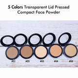 Großhandel 5 Farben gepresstes kompaktes Make-up-Puder-kundenspezifisches Logo【20 STÜCKE Kostenloser Versand und kostenloses Drucklogo】