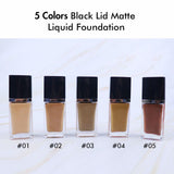 5 Colors Matte Liquid Foundation / Full Coverage Foundation Private Label（50pcs free shipping）