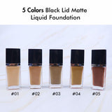 5 Farben Matte Liquid Foundation / Full Coverage Foundation Private Label (50 Stück versandkostenfrei)