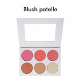 6-farbiges Highlight Blush White Palette Kundenspezifisches Logo