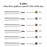 6 Colors Ultra-fine Eyebrow Pencil with White Box【30PCS Free Shipping & Free Print Logo】