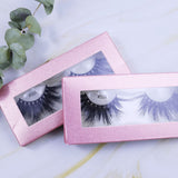 False Eyelashes 1 Pair With Square Pink Box(Mink hair)