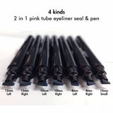 4 Arten 2 in 1 Black Tube Eyeliner Seal & Pen