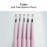 Lápiz de cejas de tubo rosa de 5 colores