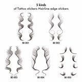 5 Kinds of Tattoo Stickers Hairline Edge Stickers