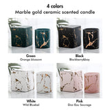 4 Farben Marmor-Gold-Keramik-Duftkerze