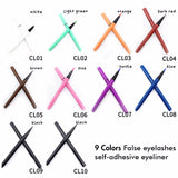 Delineador de ojos autoadhesivo de 9 colores Etiqueta privada / Proveedor de pegamento para pestañas