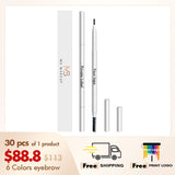 6 Colors Ultra-fine Eyebrow Pencil with White Box【30PCS Free Shipping & Free Print Logo】