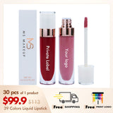 Rouge à lèvres liquide antiadhésif 39 couleurs 【30PCS Livraison gratuite et logo d'impression gratuit】