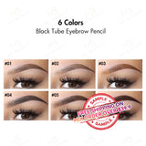 【MUESTRA】Lápiz de cejas de tubo negro de 6 colores -【Envío gratis en pedidos mixtos superiores a $39.9】