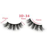 3D Thick Mink Hair False Eyelashes (#26-#50)