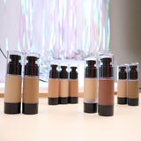 9 Farben Schwarz Round Tube Foundation (50 Stück versandkostenfrei)