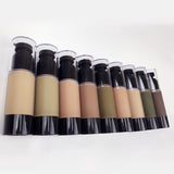 9 Farben Schwarze runde Tube Foundation