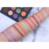 12 Colors Candy Color Black Eyeshadow Palette