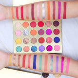 Paleta de sombras de ojos de alto pigmento dorado de 24 colores