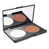 2 colors or muti-colored swatches matte waterproof shading powder bronzing makeup base Foundation - MSmakeupoem.com