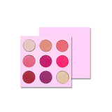 9 Farben Blau- oder Rosa-Ton-Lidschatten-Palette