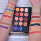 15 Colors Yellow Brown Eyeshadow Palette（50pcs free shipping）