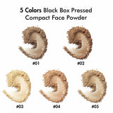 5 couleurs pressées poudre compacte pour le visage mat et poudre de maquillage de marque privée (50 pièces livraison gratuite)