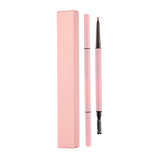 6 colors pink look double-ended ultra-fine round refill eyebrow pencil