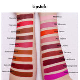 Lippen-Make-up-Kosmetik-Lippenstift mit Fruchtgeschmack und veränderten Farben