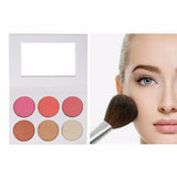 6-farbiges Highlight Blush White Palette Kundenspezifisches Logo