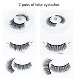 2 Pairs Of False Eyelashes With Magnetic Liquid Eyeliner - MSmakeupoem.com