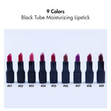 9 color black tube moisturizing lipstick（50pcs free shipping）